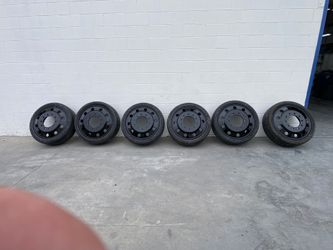 Set of 6 - 24” Custom Alcoa wheels for Ford F350 Dually fits 99-04