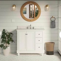 Marble Top Vanity 36”