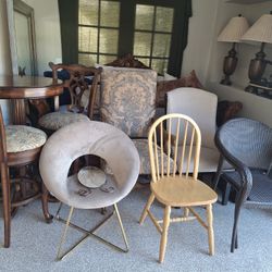 Everything Pictured (Chairs, Bar Stools/table, Mirrors, Lamps)