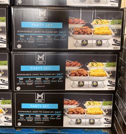 Members Mark Disposable Catering 24PC Party Set Brand New In Box