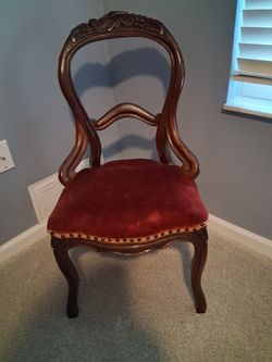 Genuine Queen Ann cherry wood chair