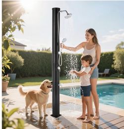 Shower pole patio