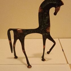 Vintage F. Weinberg Bronze Etruscans Greek Horse statue