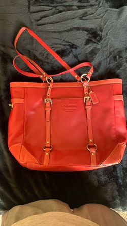 Coach Leatherware Tote Bag Red