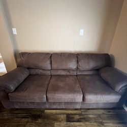 Brown couches
