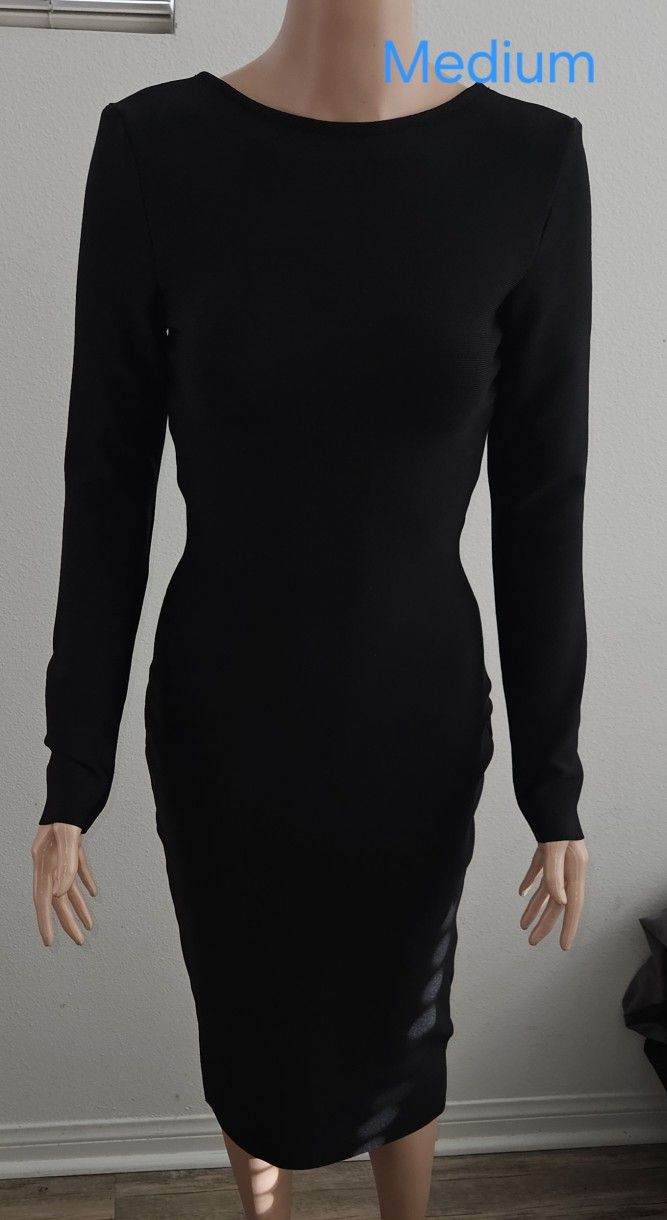 Black Long Sleeve Dress 