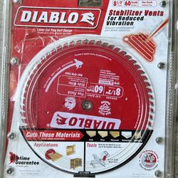 Freud D0860S Diablo 8-1/2" 60T Fine Finish Miter Saw Blade with 5/8" Arbor