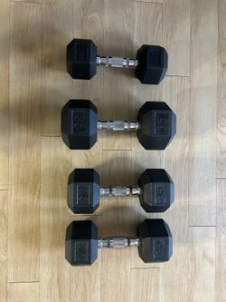 Dumbbells Free Weights - 20lb (1), 25lb (2), 35lb (1)
