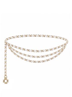 NWT • White House Black Market Triple Chain Belt