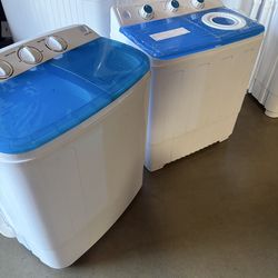 special price Portable Twin Tub 18lbs Washing Machine with Drying Rack, 11lbs Washer Mini Compact Laundry Machine with 7lbs Spinner, Semi-automatic Wa