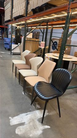 Leather dinner chair
