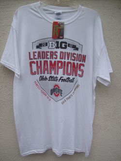 Ohio State Buckeyes "2012" Perfect Season 12-0 Gold Pants Champions Shirt...(NWT)...Large...