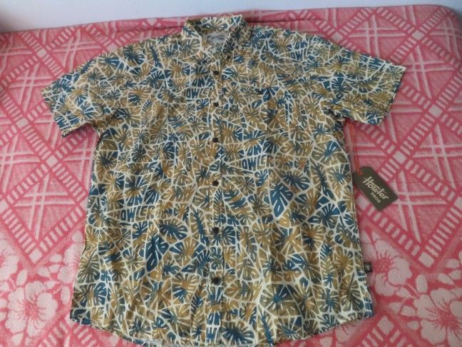 Howler Bros Mansfield S/S Button Up Shirt Tropicalia NWT...