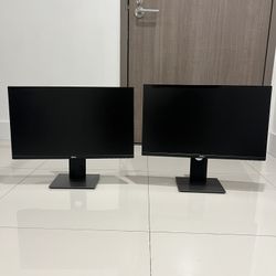 Two Dell Monitors 