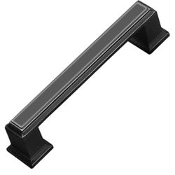 VOOOLO 20 Pack Cabinet Pulls Matte Black Cabinet Hardware Square Cabinet Handles for Kitchen, Drawer, Cupboard, Dresser, Bathroom, Door, Bathroom