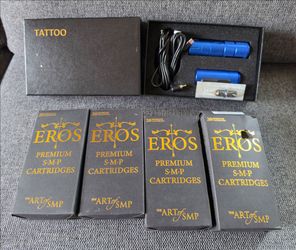 Tattoo machine with accessories