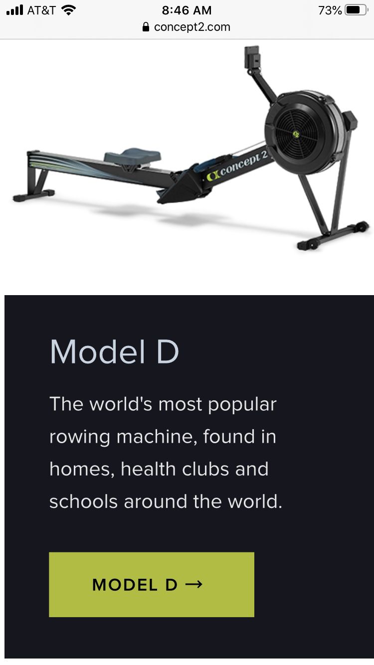 Concept 2 Rower Model D PM5