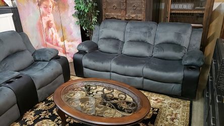 Recliner sofa & love