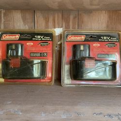 Coleman 18v Fast charge batteries