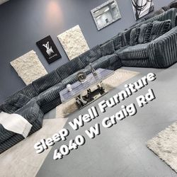 ✨️ 14-18ft Sectional Sofa 🌟 Furniture Queen Bedrooms, Dining Avail 