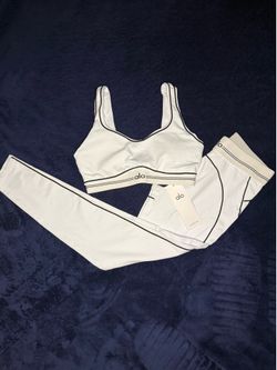 Brand New White Womens Alo Sets