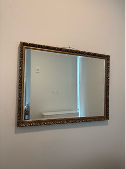 gold antique mirror