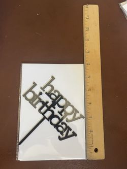 Happy Birthday Cake Topper