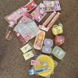 Various Hello Kitty Items And More.