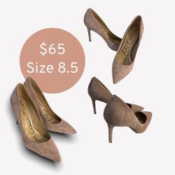 Sam Edelman pink suede Danna heels 8.5