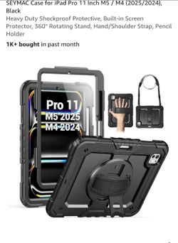iPad Pro 11 Inch Heavy Duty Case Black