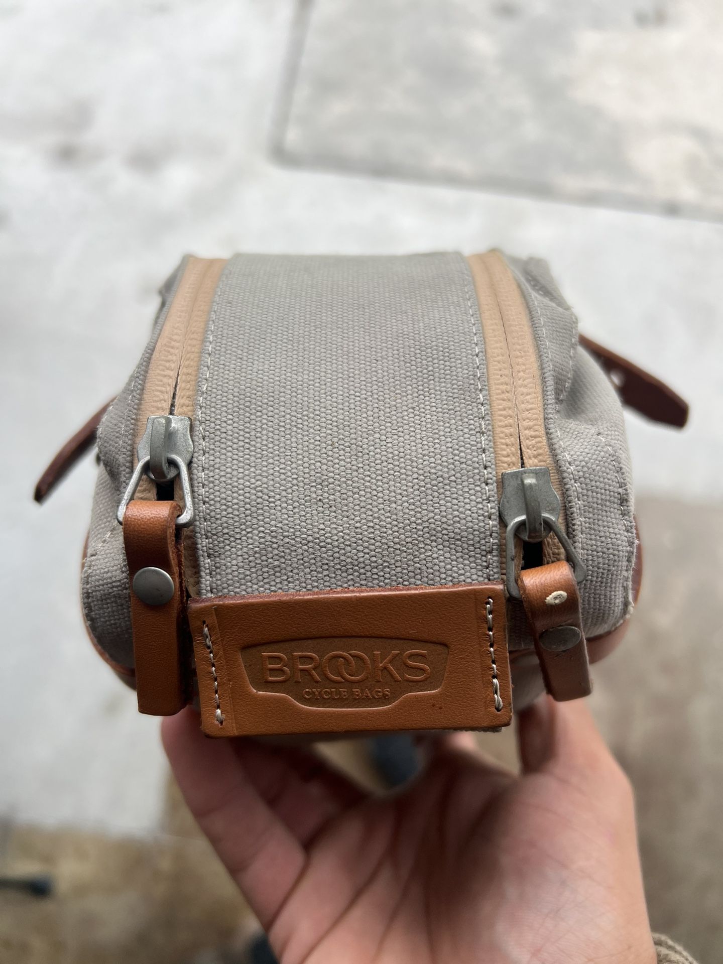 Brooks Leather Canvas Saddle Seatpost Bag