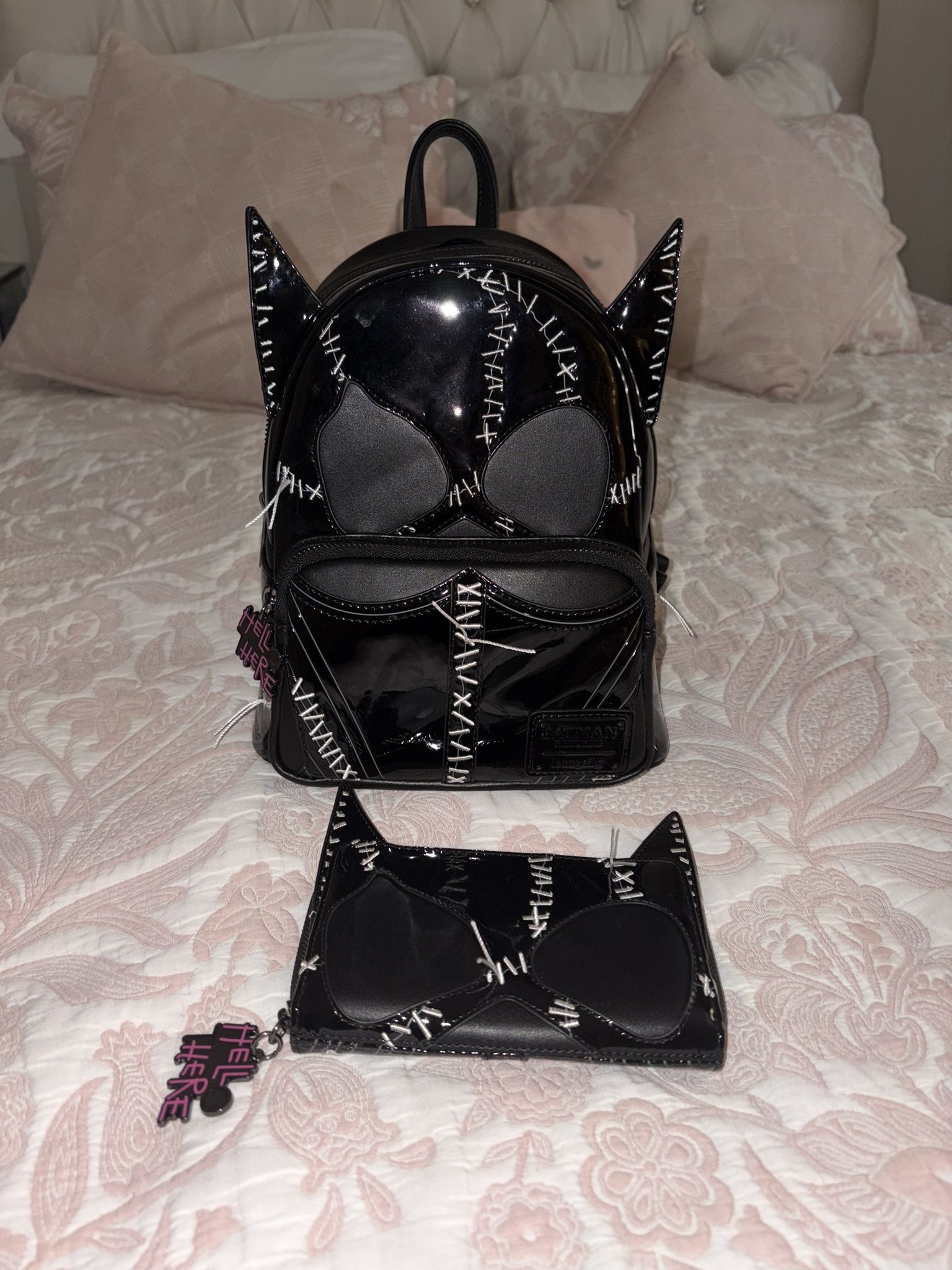 Cat Woman Loungefly Backpack and Wallet