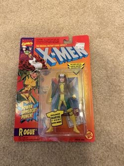 Toy Biz Power Uppercut Punch Rogue With Mimic Card