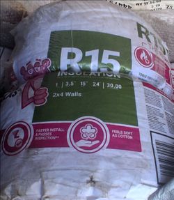 36 rolls Owens Corning R-15 insulation 20$
