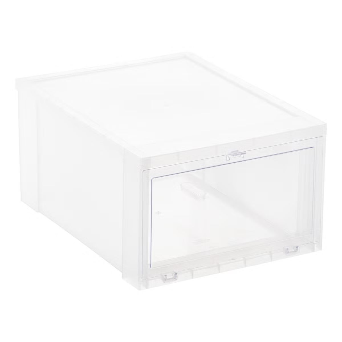 The Container Store Drop-Front Shoe Boxes, Translucent