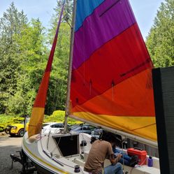 1980 18ft Buccaneer Sailboat with Trailer