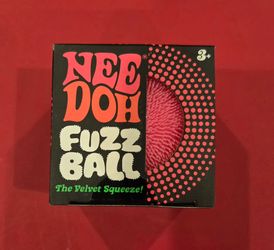 NeeDoh,  FuzzBall, The Velvet Squeeze!, Pink, Brand New, Factory Sealed,  VHTF