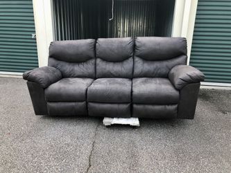 Brown Microfiber Reclining Couch