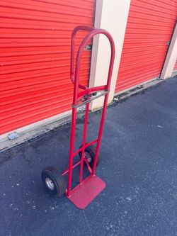 Red Steel Hand Truck Dolly