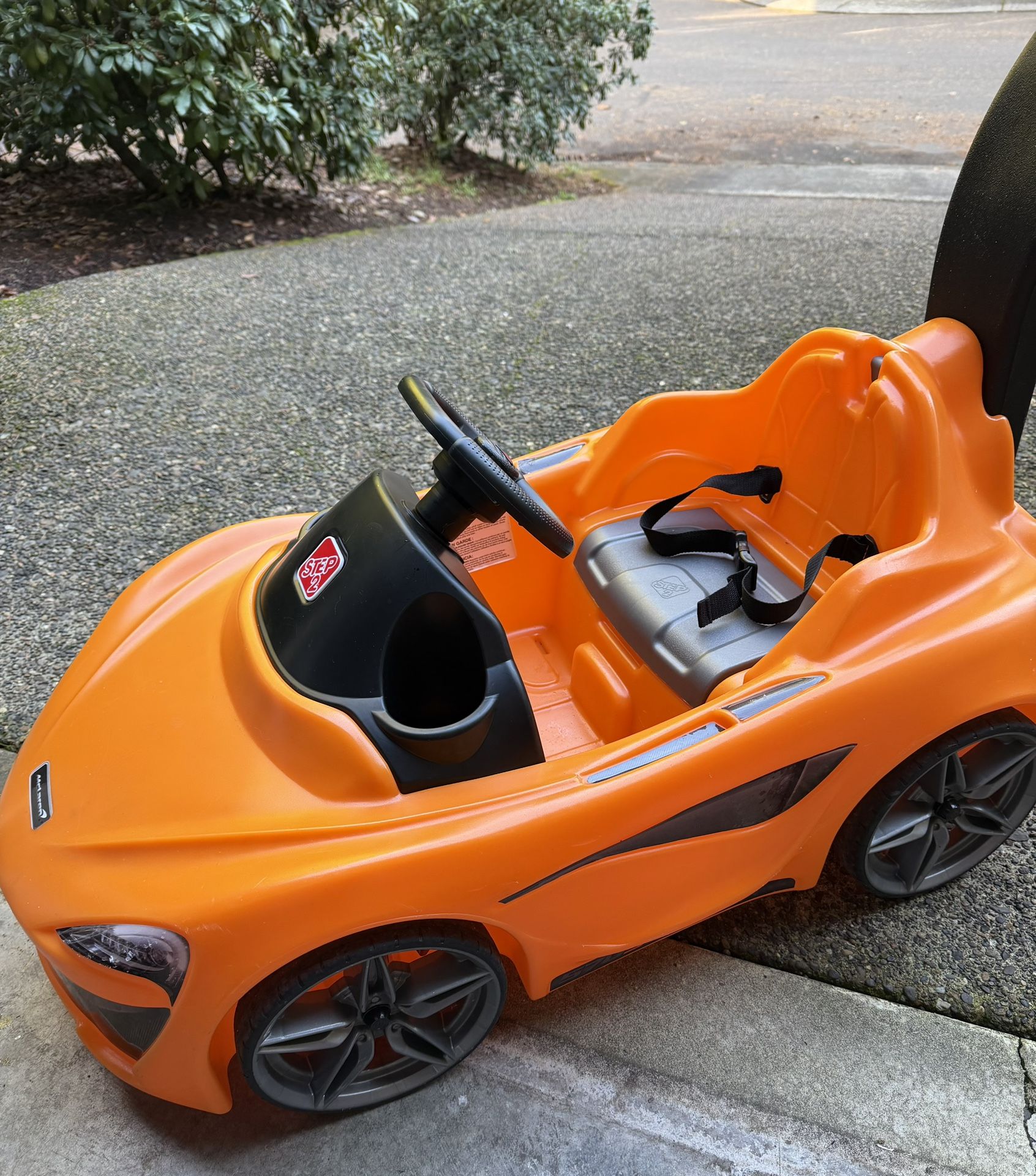 Step2 McLaren 570S Push Sports Car Ride On-Orange 18 Months-4 years