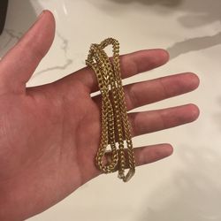14k Solid Gold Franco Chain