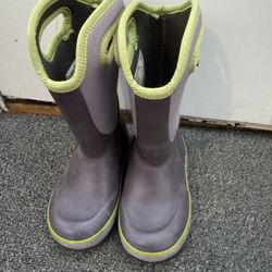 Bogs Slushie solid insulated rain boots kids size 10