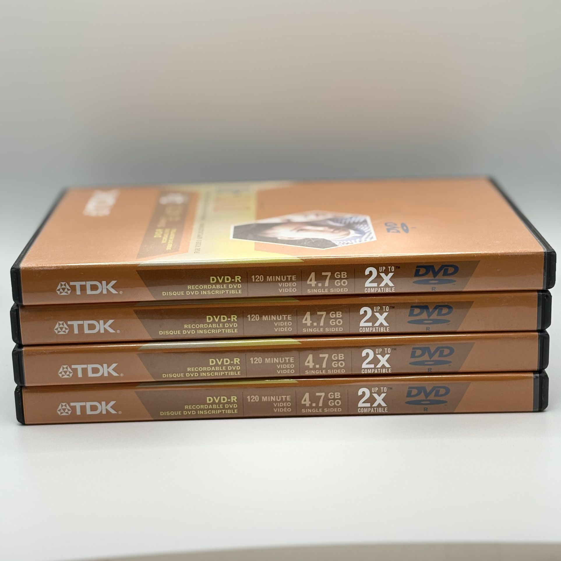 TDK DVD-R 4 Pack 4.7GB 120 Min 2x Recordable Discs