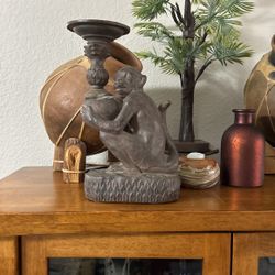 Darling Resin Monkey Candle Holder