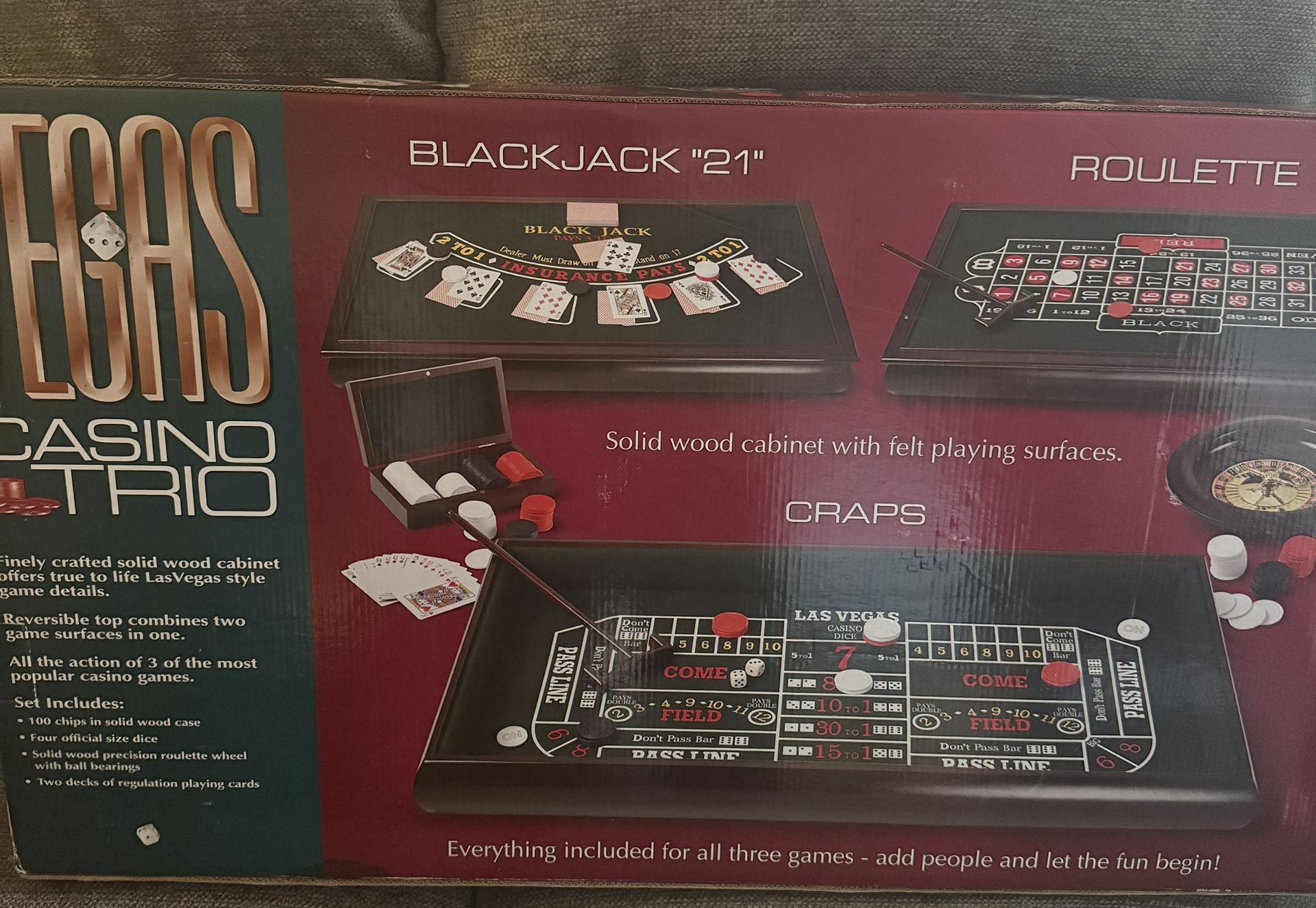 Vegas Table Top Poker/ Blackjack