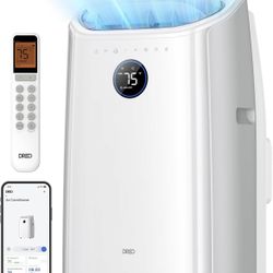 Dreo Portable Air Conditioners, 12,000 BTU AC Unit for Bedroom with Drainage-free Cooling