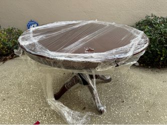Pier 1 Round Extension Antique Dining Table
