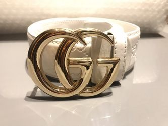 Gucci Belt with Double GG white /30-34 inches/
