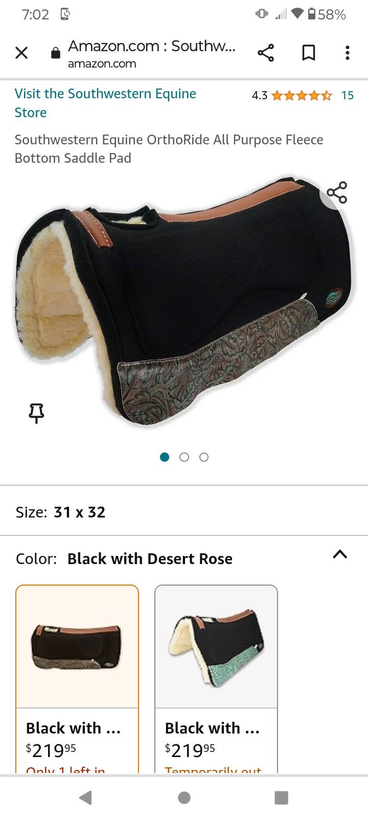 Brand New Saddle Pad. Orthopedic