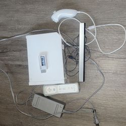 WII with controller,all cords,hdmi converter & nunchuck